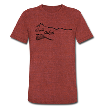 Load image into Gallery viewer, Tri-Blend T-Shirt Ringneck Horizon - heather cranberry