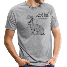 Load image into Gallery viewer, Jackalope Tri-Blend T-Shirt - heather gray