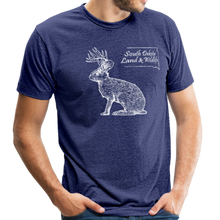 Load image into Gallery viewer, Jackalope Tri Blend T-Shirt - heather indigo