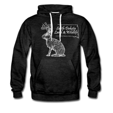 Load image into Gallery viewer, Jackalope Hoodie - charcoal gray