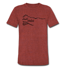 Load image into Gallery viewer, Tri-Blend T-Shirt Ringneck Horizon - heather cranberry
