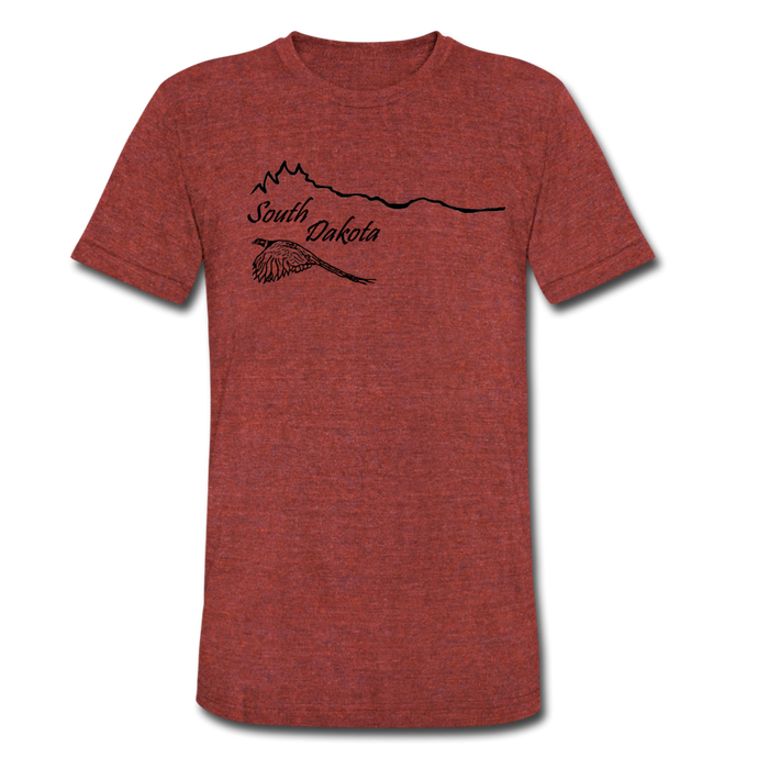 Tri-Blend T-Shirt Ringneck Horizon - heather cranberry