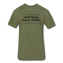 Load image into Gallery viewer, Fitted Blend T-Shirt SDLW Logo - heather military green

