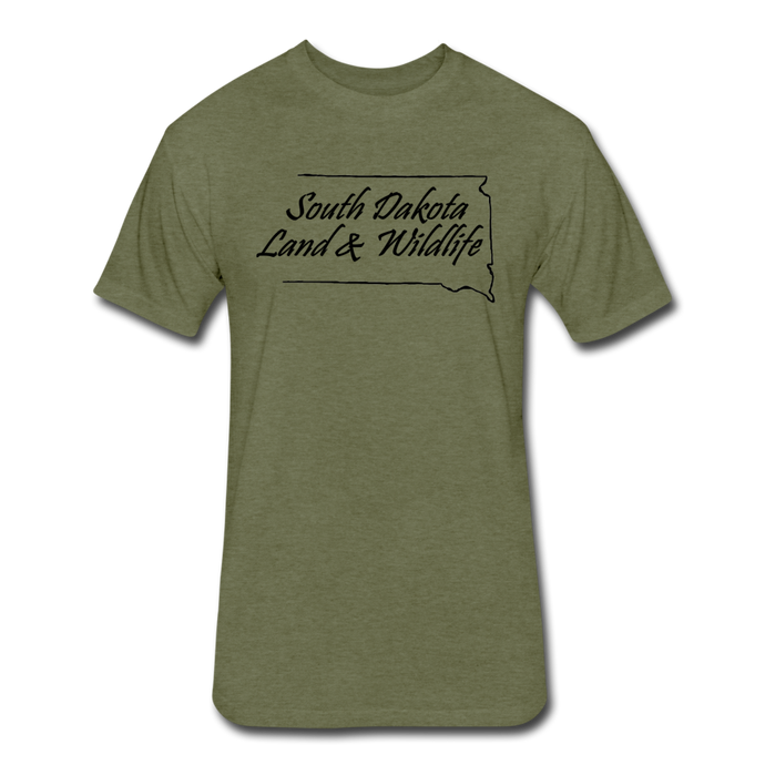 Fitted Blend T-Shirt SDLW Logo - heather military green