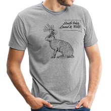 Load image into Gallery viewer, Jackalope Tri-Blend T-Shirt - heather gray

