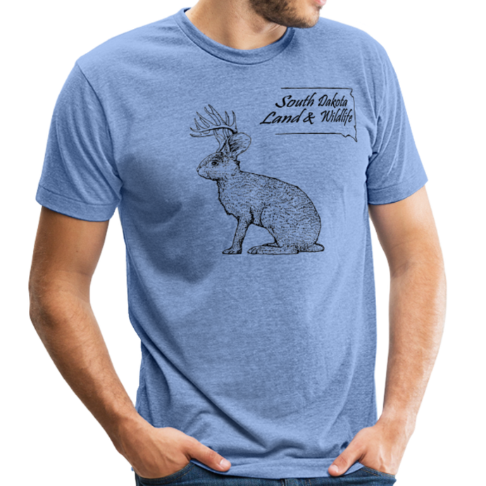 Jackalope Tri-Blend T-Shirt - heather Blue