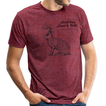 Load image into Gallery viewer, Jackalope Tri-Blend T-Shirt - heather cranberry
