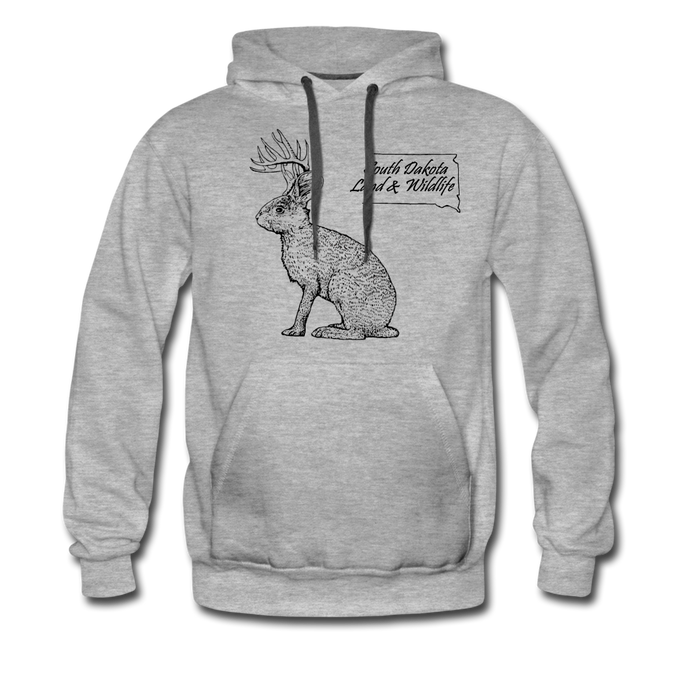 Jackalope Hoodie - heather gray