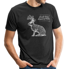 Load image into Gallery viewer, Jackalope Tri Blend T-Shirt - heather black
