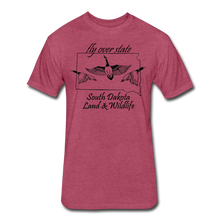 Load image into Gallery viewer, Fly over state T Shirt - heather burgundy
