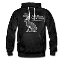 Load image into Gallery viewer, Jackalope Hoodie - charcoal gray
